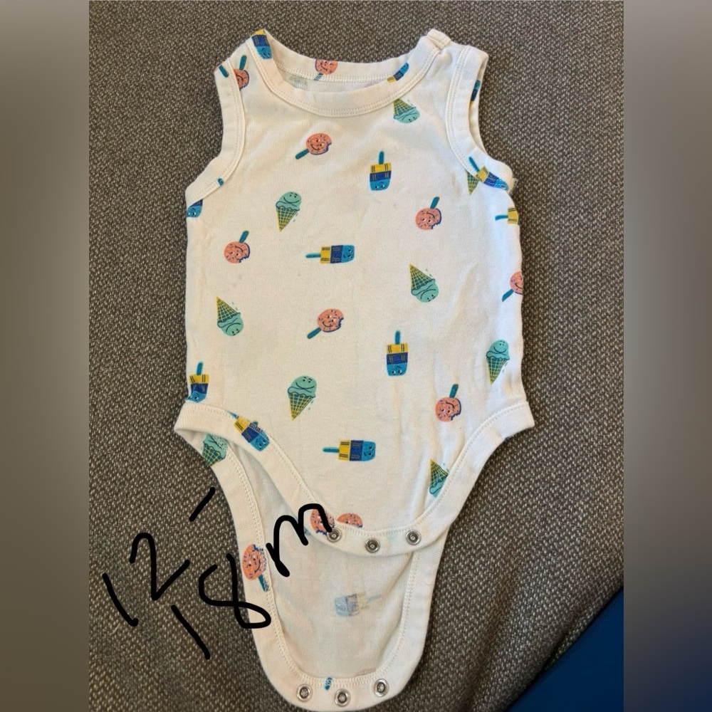 Ice Cream Print Kids One Piece